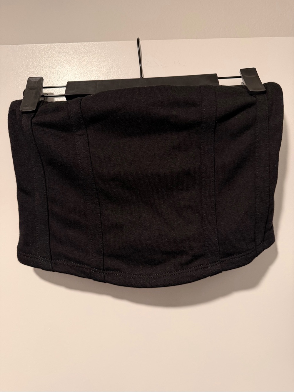 Black Tube Cropped Top - Women
